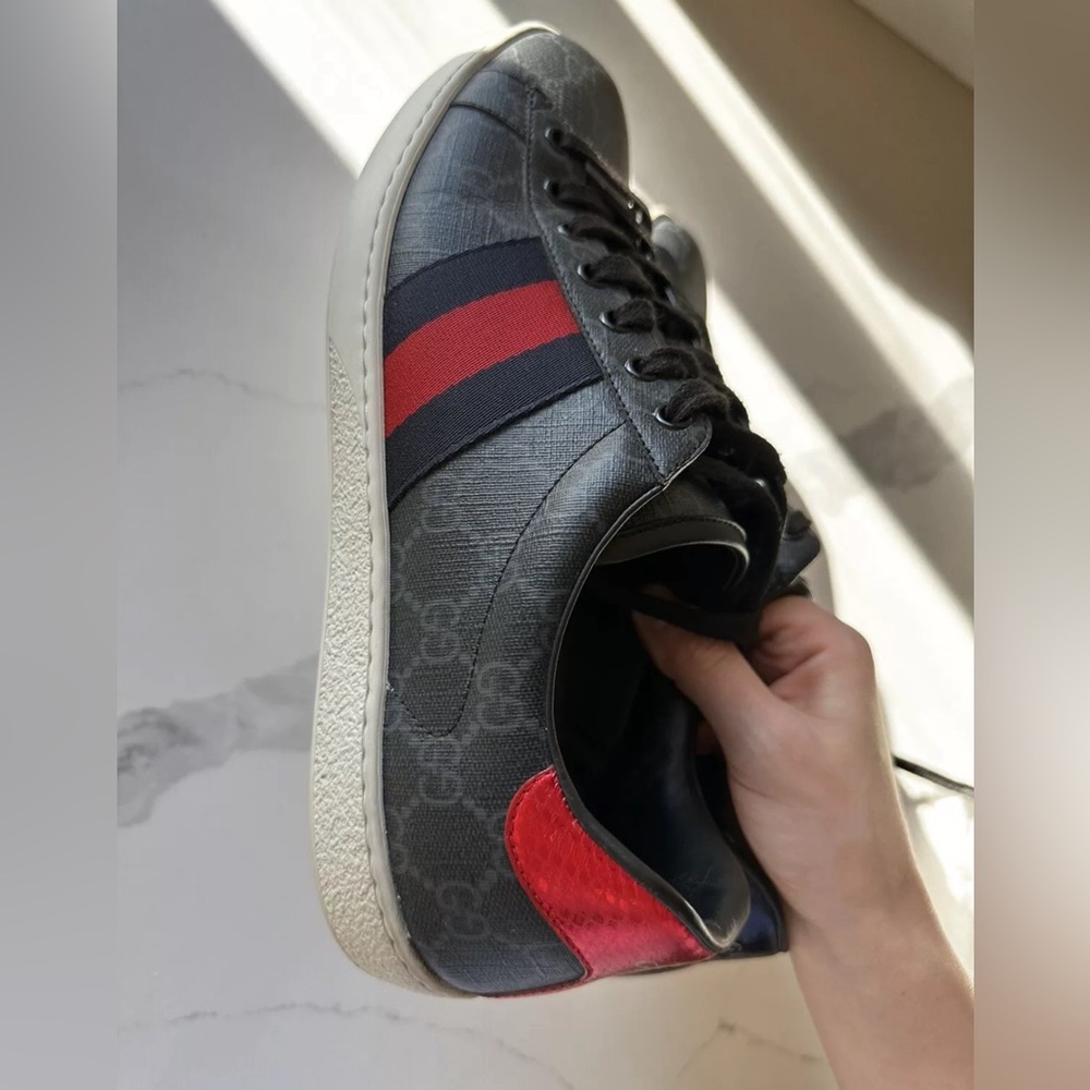 GUCCI MEN'S ACE GG SUPREME SNEAKER size 9 1/2